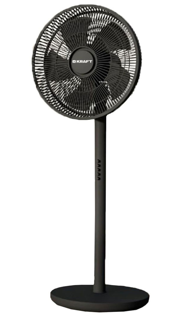 Вентилятор Kraft KF-FS161RBL, 60 Вт, Черный детальное изображение - 3