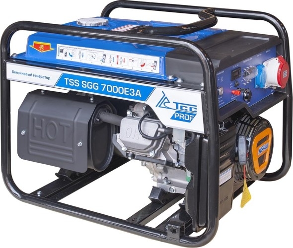 Генератор бензиновый ТСС SGG 7000E3A 030021, 7 кВт, Синий детальное изображение - 1