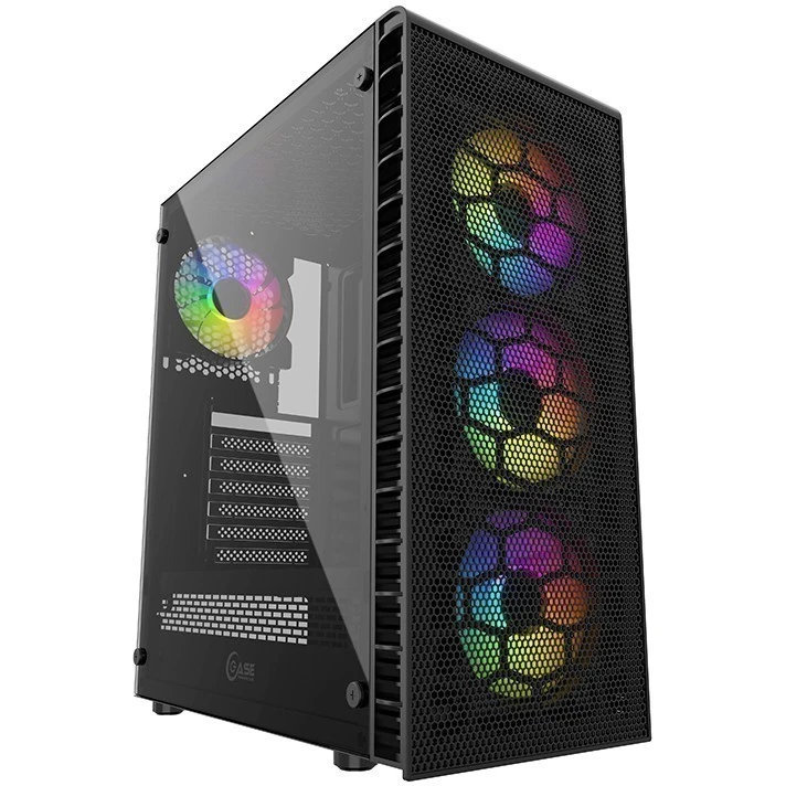 Корпус Powercase Mistral Z4С Mesh LED, Черный детальное изображение - 1