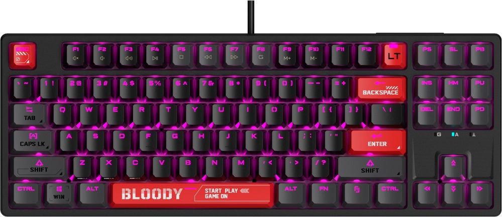 Клавиатура Bloody AT87, Черный детальное изображение - 9