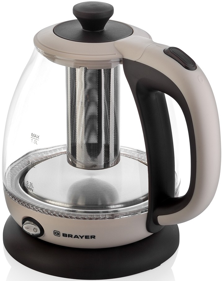 Электрический чайник Brayer BR1046 1 л, Бежевый детальное изображение - 3