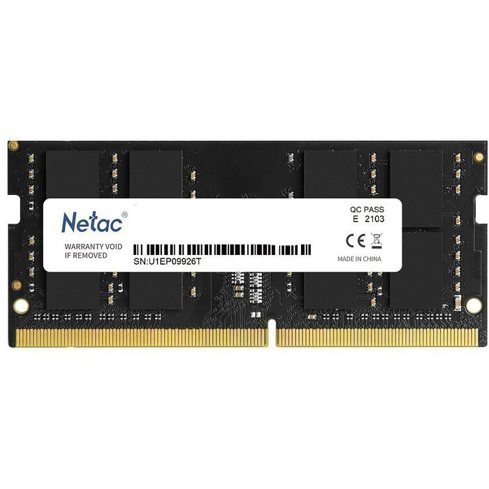 Оперативная память Netac SO-DIMM DDR4 3200MHz, NTBSD4N32SP-16, 16 Гб №1