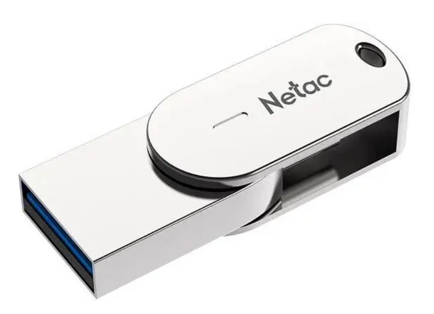 USB Flash накопитель Netac U785C USB3.2 32 ГБ, серебряный детальное изображение - 1