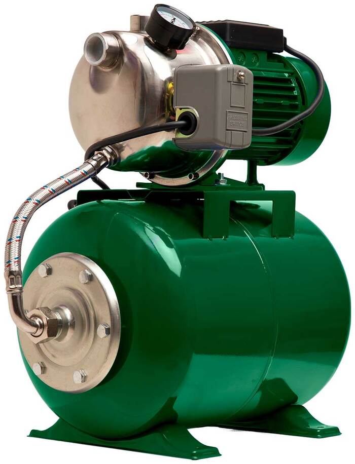 Насосная станция making Oasis everywhere S-70/50P-24, 70 л/мин, 25 мм, напор 50 м, d=25 мм, 1100 Вт, Зеленый №1