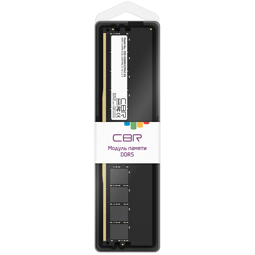 Оперативная память CBR DDR5 5200MHz, CD5-US08G52M42-01, 8 Гб детальное изображение - 2