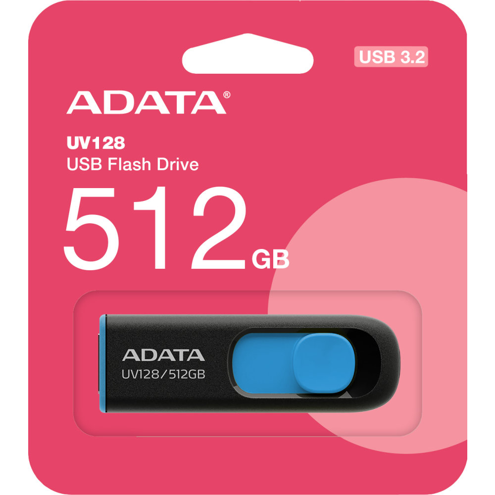 USB Flash накопитель ADATA UV128 512 ГБ, синий детальное изображение - 3