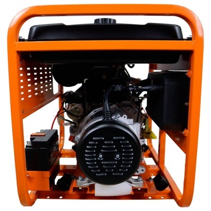 Генератор дизельный с воздушным охлаждением LIFAN DG9000EA, открытый, 7 кВт, Оранжевый детальное изображение - 6