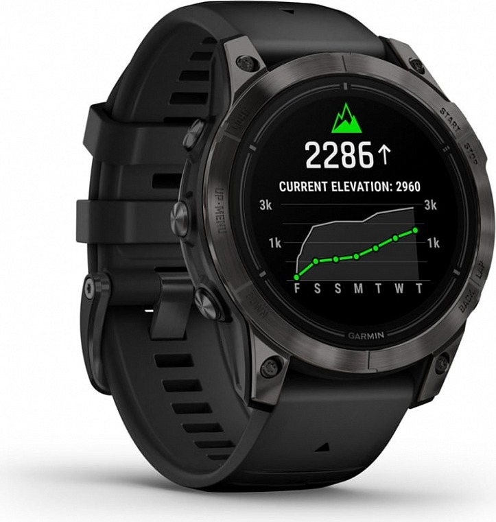 Смарт-часы Garmin Rpix Pro Gen 2 Sapphire Edition, 51 мм, Черный, кожаный ремешок детальное изображение - 6