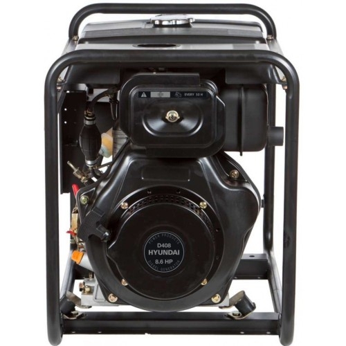 Генератор дизельный с воздушным охлаждением HYUNDAI DHY 5000L, открытый, 4.2 кВт, Черный детальное изображение - 2