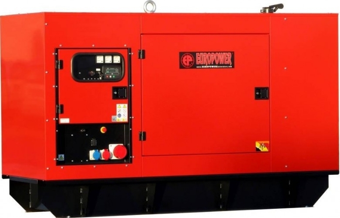 Генератор дизельный EUROPOWER EPS 200 TDE 790120013, в кожухе, 160 кВт, Красный №1