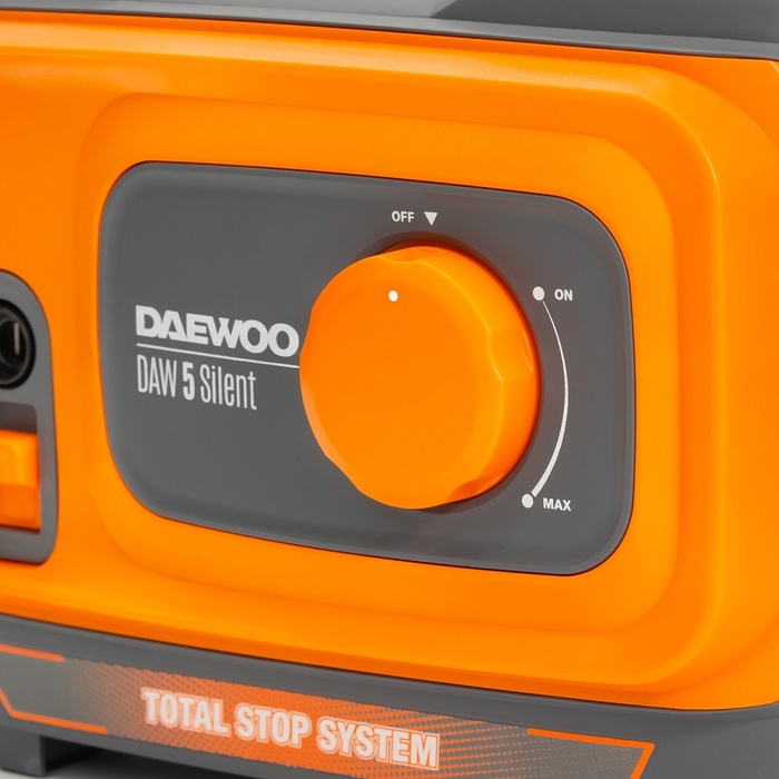Автомойка DAEWOO DAW 5 Silent, 1.9 кВт, 150 бар, Серый/Оранжевый №8