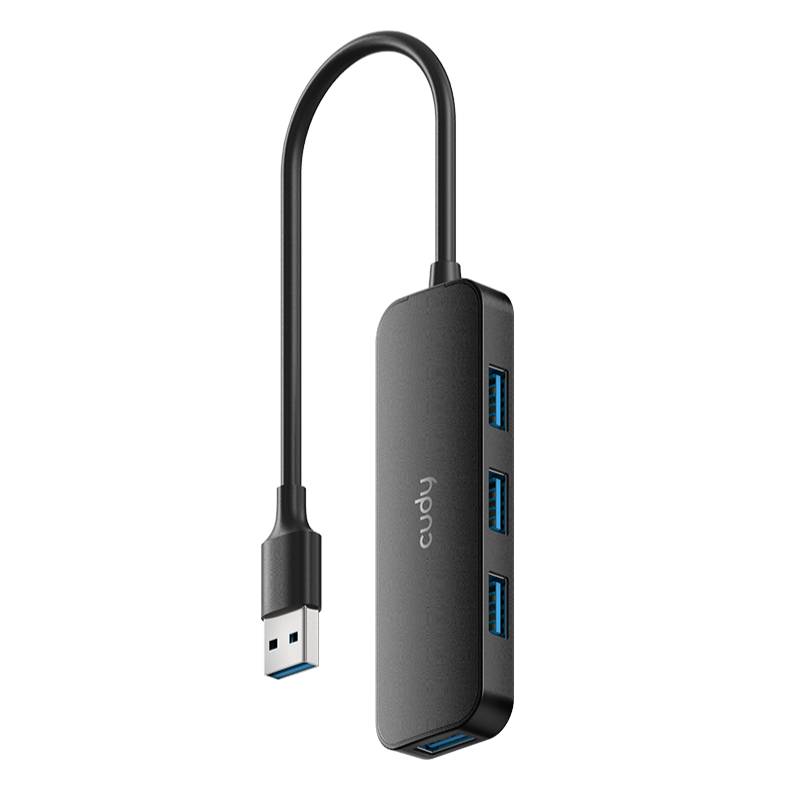 USB-концентратор Cudy 4-Port USB-A 3.0 Hub (UH40A), Черный детальное изображение - 1