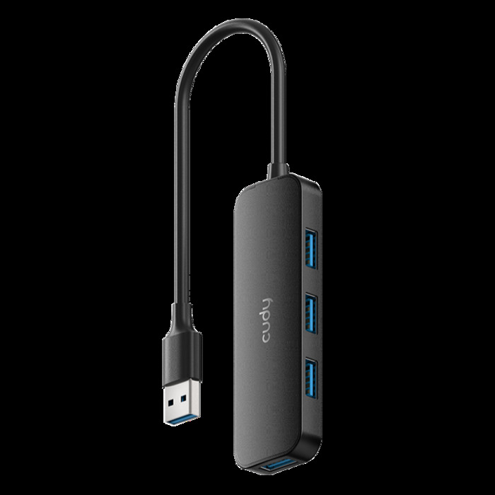 USB-концентратор Cudy 4-Port USB-A 3.0 Hub (UH40A), Черный №1