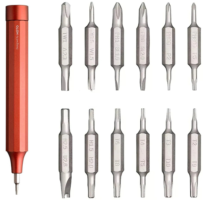 Отвертка прецизионная с набором бит HOTO 24-in-1 Precision Screwdriver QWLSD004, Серый №2