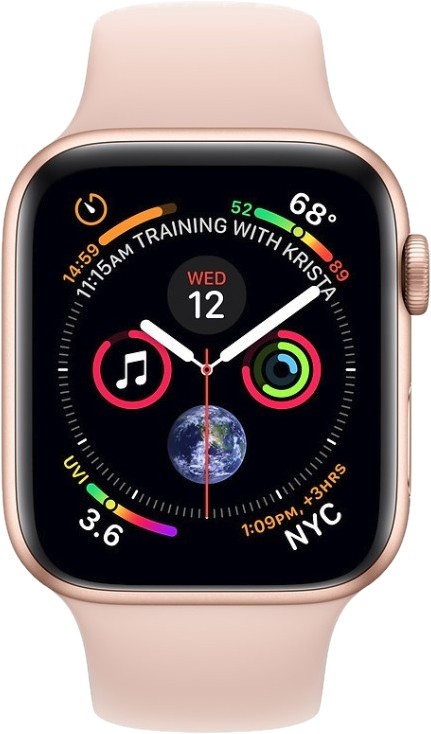 Умные часы Apple Watch Series 4 Aluminum, 44 мм, GPS + Cellular, Золотистый детальное изображение - 2