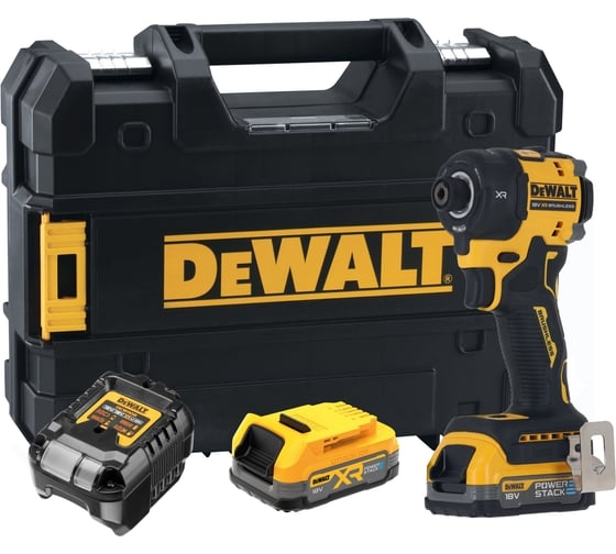 Аккумуляторный масляный шуруповерт DeWALT DCF870E2T-QW, 18 В, 56 Нм, 1.7 А·ч детальное изображение - 1