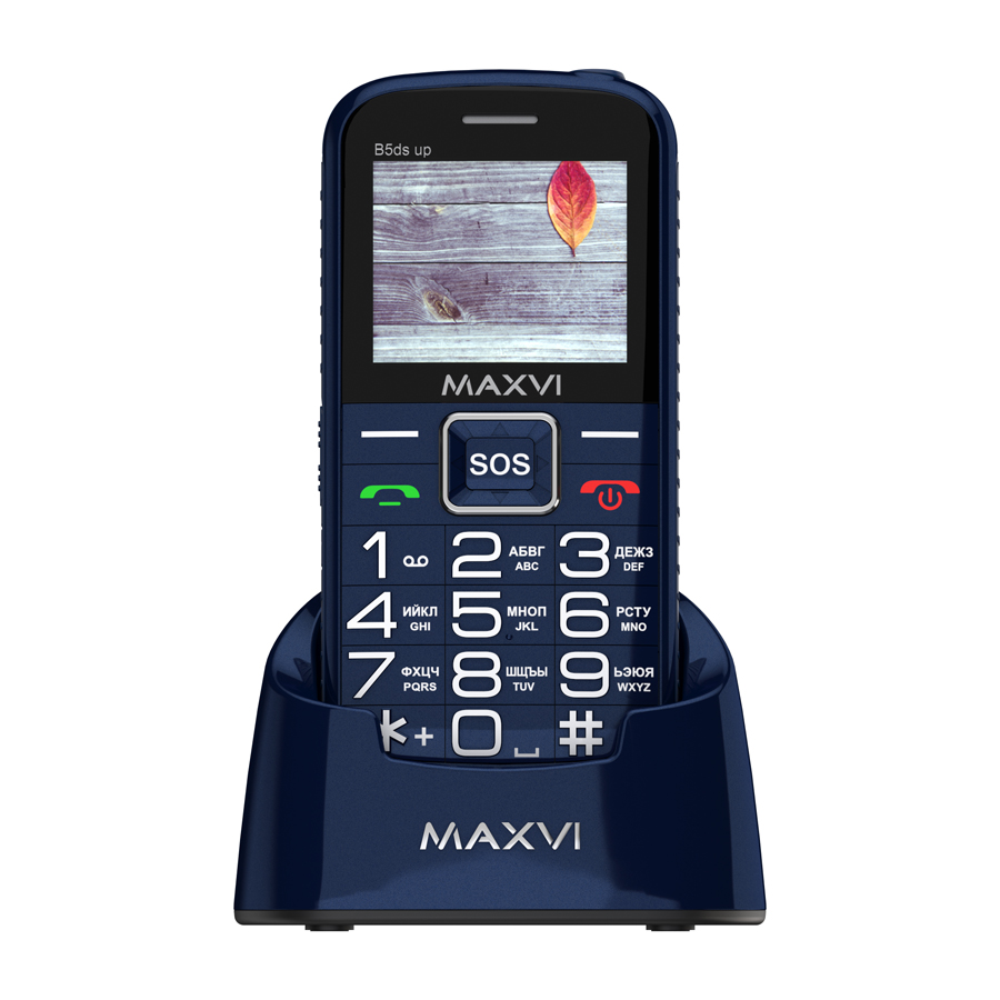 Мобильный телефон MAXVI B5ds up, 32 Мб, Синий, Dual mini-SIM детальное изображение - 10