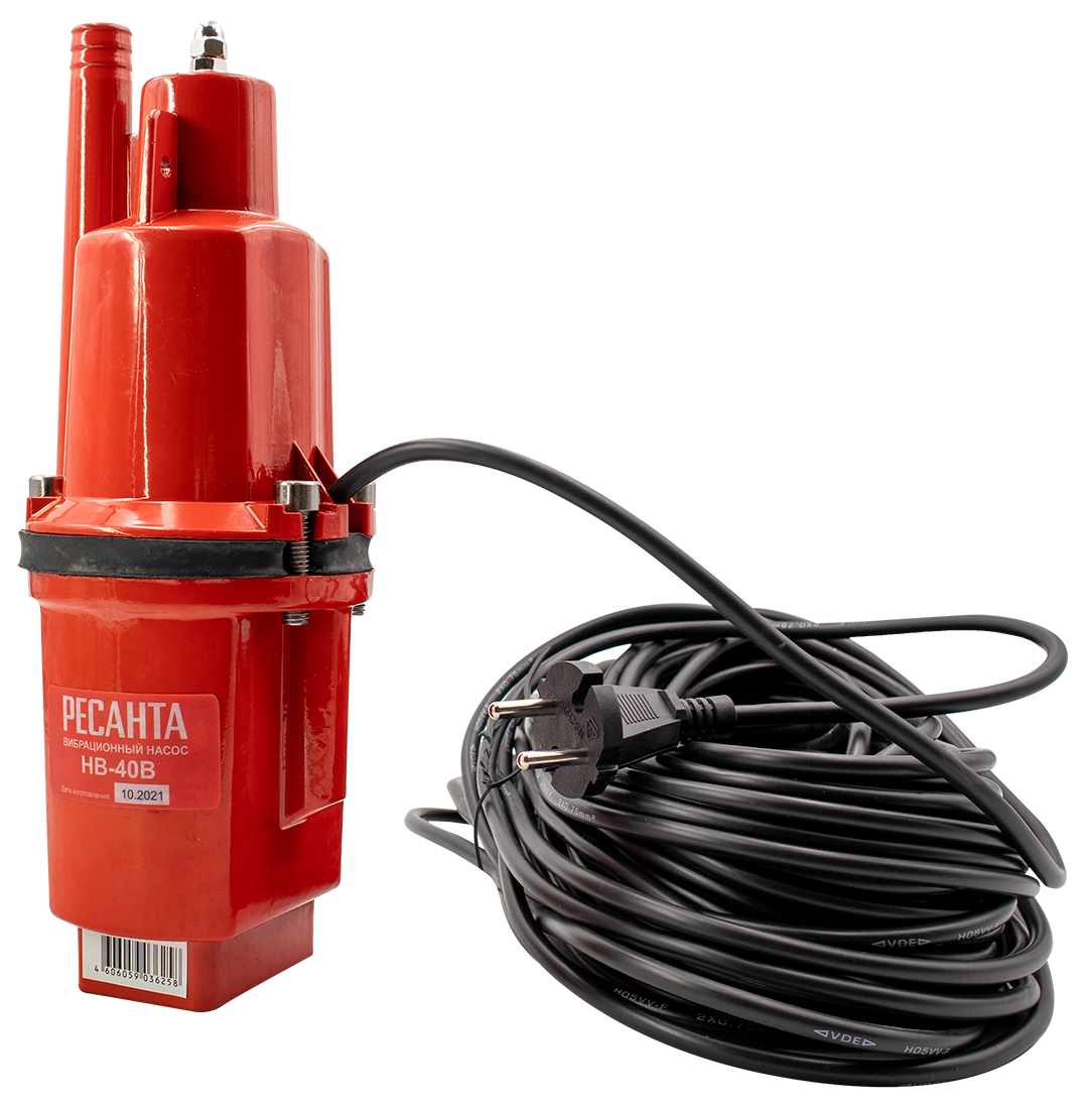 Насос Ресанта HB-40B, 22 л/мин, 19 мм, напор 75 м, d=100 мм, 300 Вт, Красный детальное изображение - 1