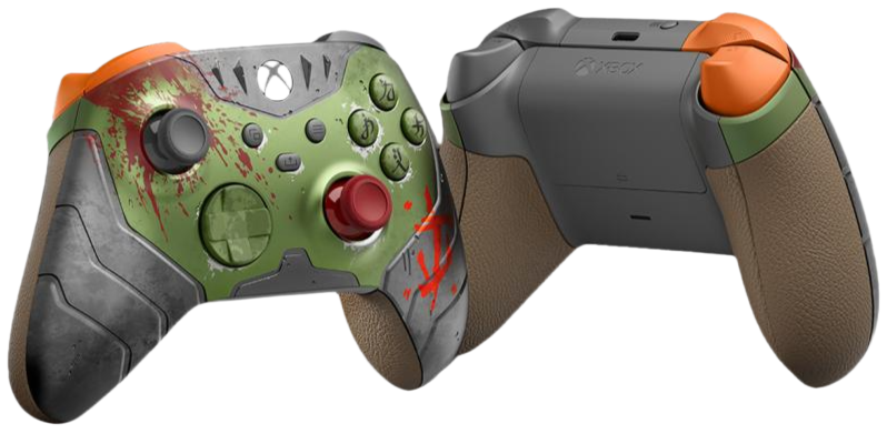 Геймпад Microsoft Xbox Wireless Controller – DOOM: The Dark Ages Limited Edition, Зеленый/Серый детальное изображение - 4