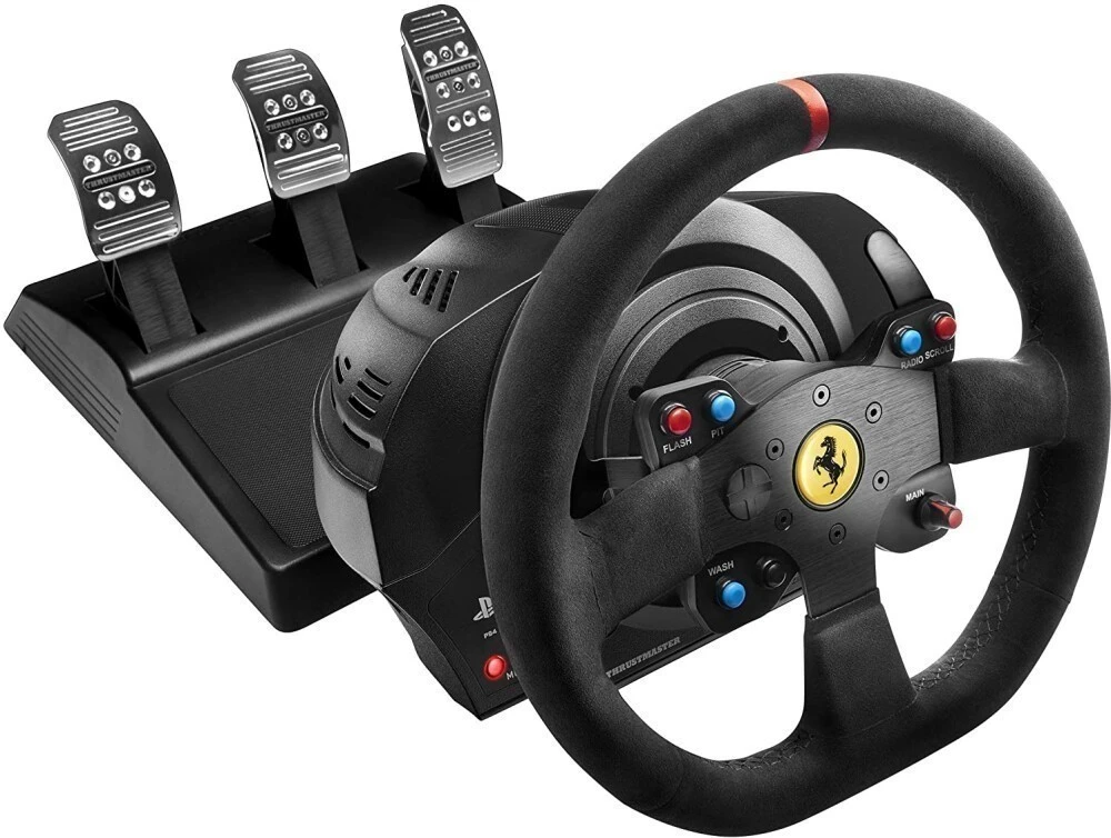 Руль ThrustMaster T300 Ferrari Integral Racing Wheel Alcantara Edition, Черный детальное изображение - 1