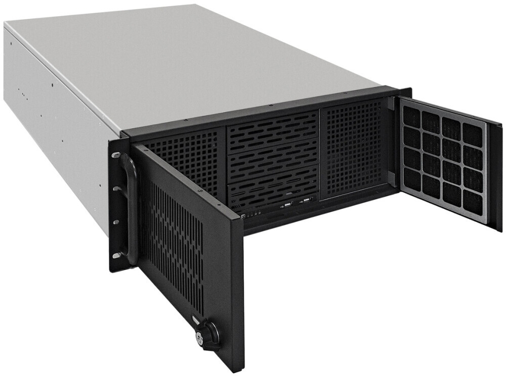 Серверный корпус ExeGate Pro 4U650-010/4U4139L/Redundant 2x1200W, 1200 Вт, Черный детальное изображение - 4