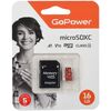 Карта памяти GoPower MicroSD + SD адаптер (00-00025678), 16 Гб вариант - 1