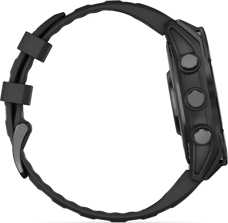 Смарт-часы Garmin Fenix 8 AMOLED, 47 мм, серый, черный силиконовый ремешок детальное изображение - 2