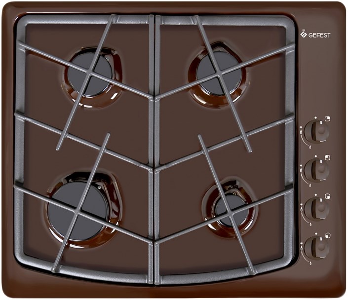 Газовая варочная панель Gefest CH 1211 K17, Коричневый детальное изображение - 2