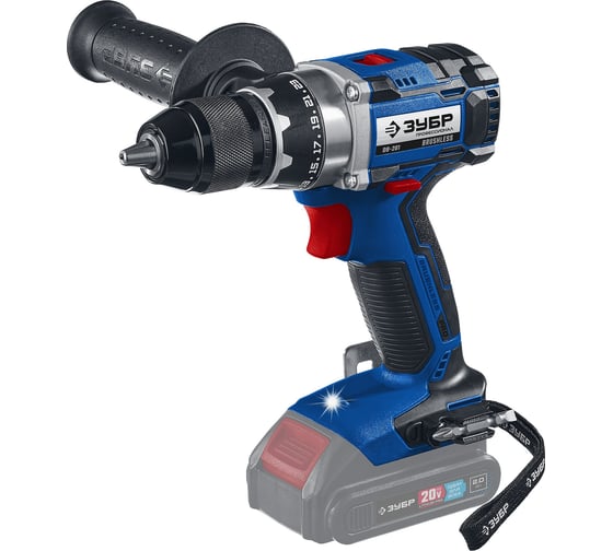 Дрель-шуруповерт ЗУБР DB-201, 70 Нм, 20 В детальное изображение - 1