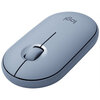 Мышь Logitech M350 Pebble  Gray (910-005719910-006655), Голубой, Серый вариант - 2