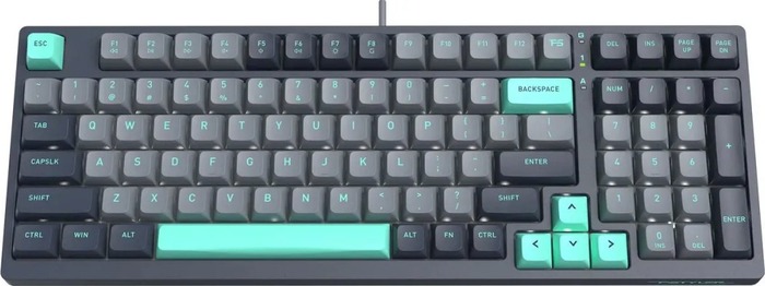 Клавиатура A4Tech Fstyler FS300 Panda Rock Climbing, Серый №7