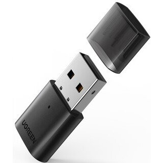 Bluetooth адаптер UGREEN CM390 Black (80889), Bluetooth 5.0, Черный детальное изображение - 1