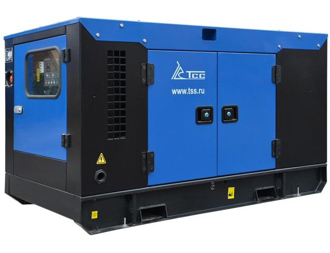 Генератор дизельный ТСС АД-20С-Т400-2РКМ11 042368, АВР 00-КИ-07565, в кожухе, 20 кВт, Синий детальное изображение - 1