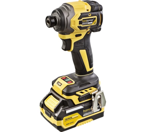 Аккумуляторный ударный винтоверт Hanskonner 1BatterySystem HCD20280BLC, 18 В детальное изображение - 2