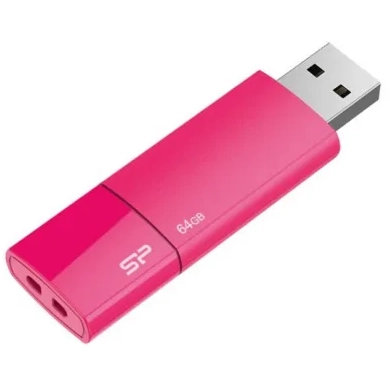 USB Flash накопитель Silicon Power Ultima U05 (SP064 ГБUF2U05V1H) 64 ГБ, розовый детальное изображение - 2