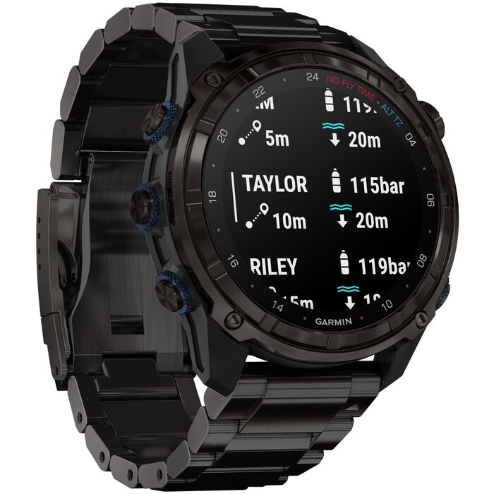 Смарт-часы Garmin Descent Mk3i, 51 мм, Carbon Gray DLC Titanium / DLC Titanium Band, Черный №5
