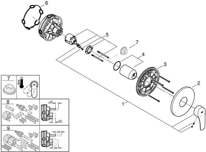 Смеситель Grohe Eurosmart 24042003 №6