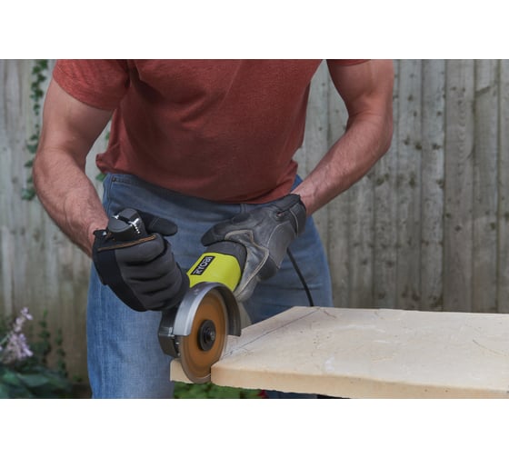 Угловая шлифмашина Ryobi RAG800-125S 5133002493, 125 мм, 12000 об/мин, 800 Вт детальное изображение - 7