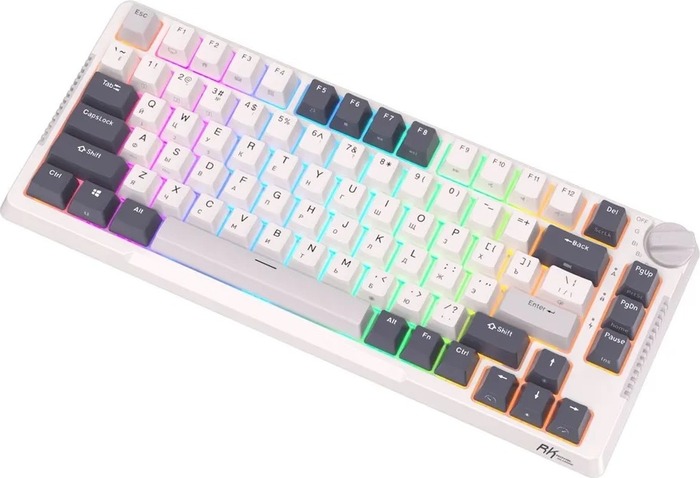 Клавиатура Royal Kludge RKH81 Night, Sky Cyan Switch, Белый №6