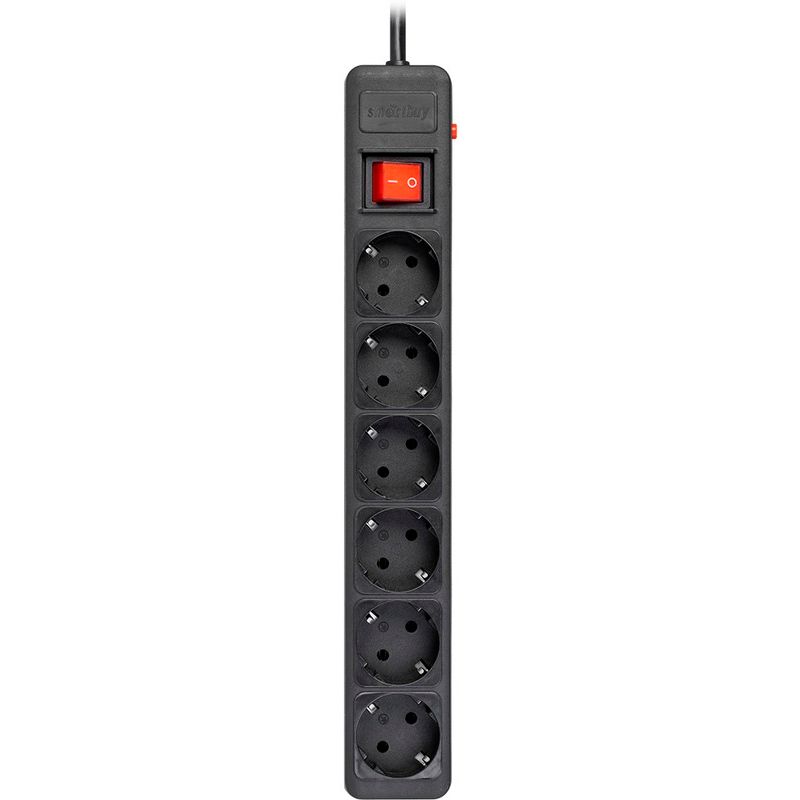 Сетевой фильтр SmartBuy SBSP-6-30-K, 3 м, Черный детальное изображение - 2