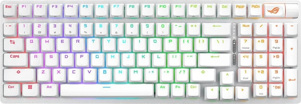 Клавиатура ASUS X901 Strix Scope II 96 NXSW, PBT, Белый детальное изображение - 2