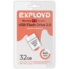 USB Flash накопитель Exployd 640 32 ГБ, белый вариант - 1