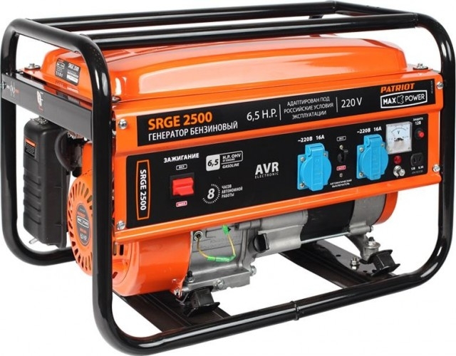 Генератор бензиновый PATRIOT MaxPower SRGE 2500 474103130, 2 кВт, Оранжевый детальное изображение - 1