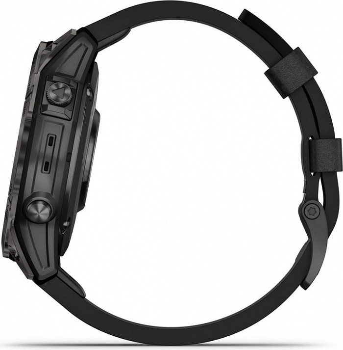 Смарт-часы Garmin Rpix Pro Gen 2 Sapphire Edition, 42 мм, Черный, кожаный ремешок №2