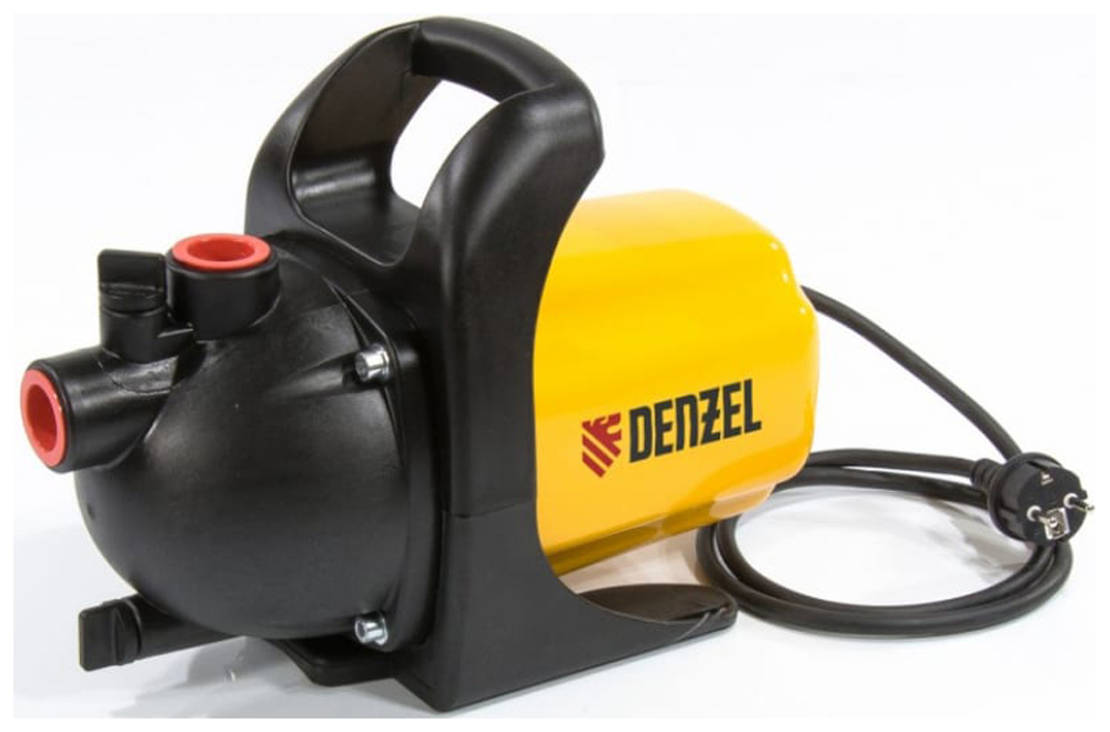 Садовый поверхностный насос Denzel GP600 97201, 50 л/мин, 40 мм, напор 35 м, d=25 мм, 600 Вт, Желтый детальное изображение - 1