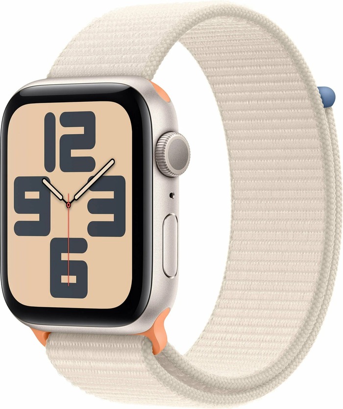 Смарт-часы Apple Watch SE 2023 40 мм, Starlight Aluminium Case with Stalight Sport Loop, Сияющая звезда №1