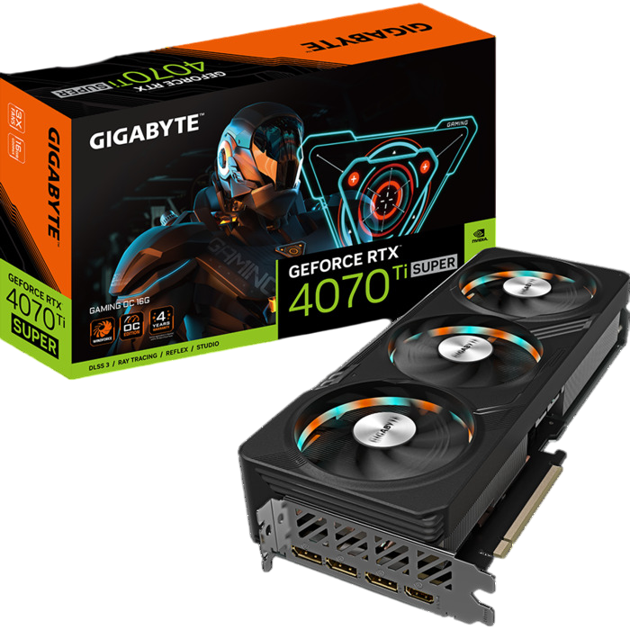 Видеокарта Gigabyte NVIDIA GeForce RTX 4070 Ti Super, GV-N407TSGAMING OC-16GD, 16 ГБ, Черный детальное изображение - 5