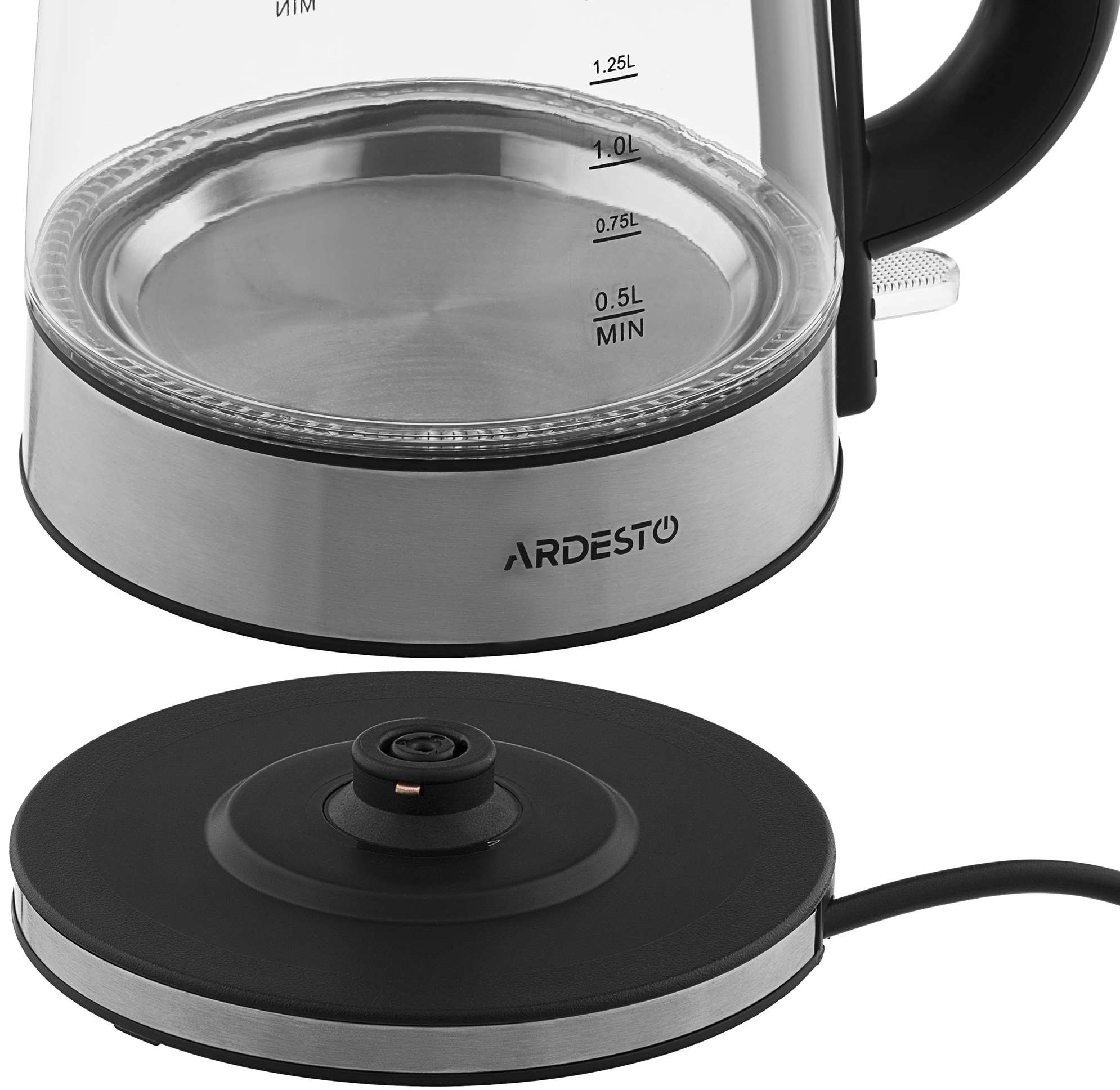 Электрочайник Ardesto EKL-F200 1.7 л, Серебристый детальное изображение - 6