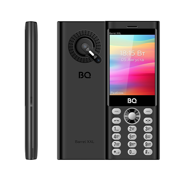 Мобильный телефон BQ 3598 Barrel XXL, 32 Мб, Черный/Серебристый, Dual mini-SIM детальное изображение - 2