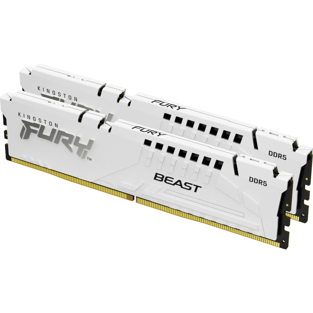 Оперативная память Kingston Fury Beast White DDR5 5200MHz, KF552C40BWK2-32, 2x16 Гб KIT, 32 Гб детальное изображение - 2